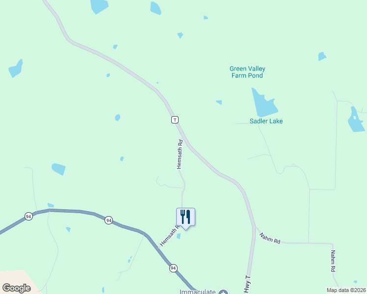 map of restaurants, bars, coffee shops, grocery stores, and more near 6001 Highway T in Augusta