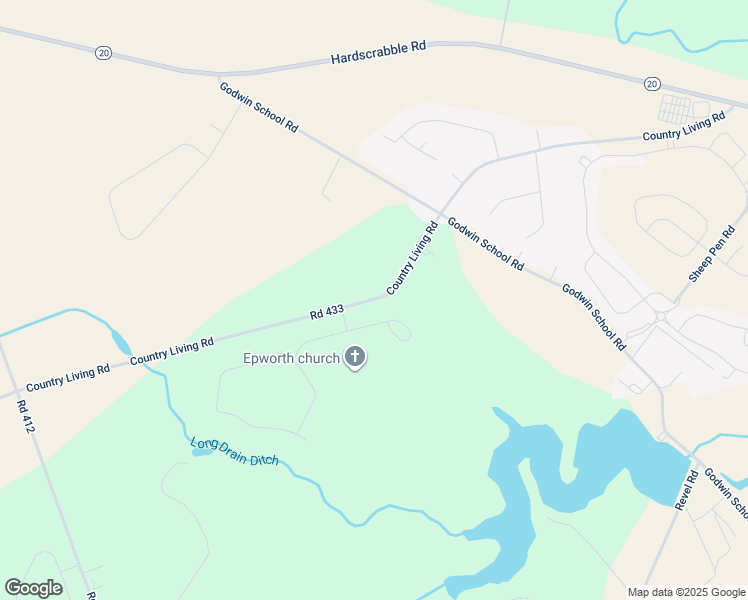 map of restaurants, bars, coffee shops, grocery stores, and more near Road 433 in Millsboro