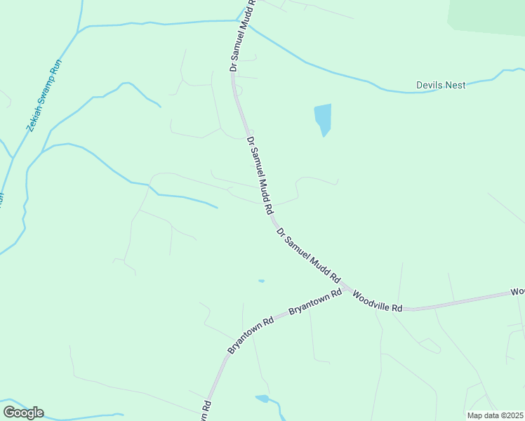 map of restaurants, bars, coffee shops, grocery stores, and more near 4315 Doctor Samuel Mudd Road in Waldorf