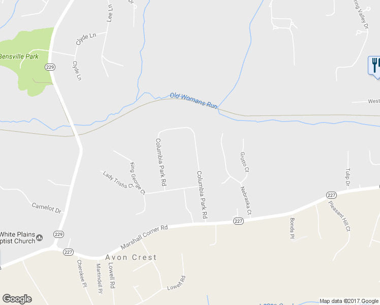 map of restaurants, bars, coffee shops, grocery stores, and more near 4339 Columbia Park Road in Pomfret