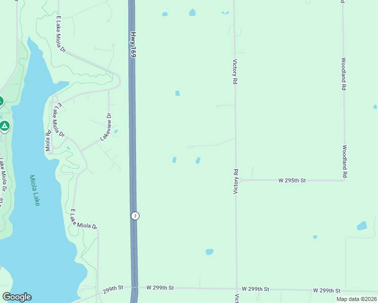 map of restaurants, bars, coffee shops, grocery stores, and more near 29300 Victory Road in Paola