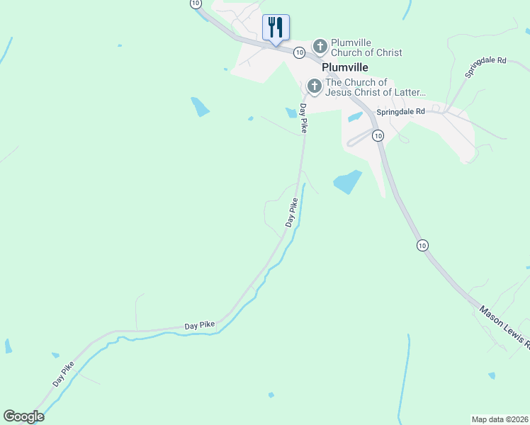 map of restaurants, bars, coffee shops, grocery stores, and more near 8161 Day Pike in Maysville
