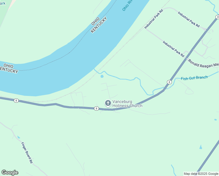 map of restaurants, bars, coffee shops, grocery stores, and more near 24 James Court in Vanceburg