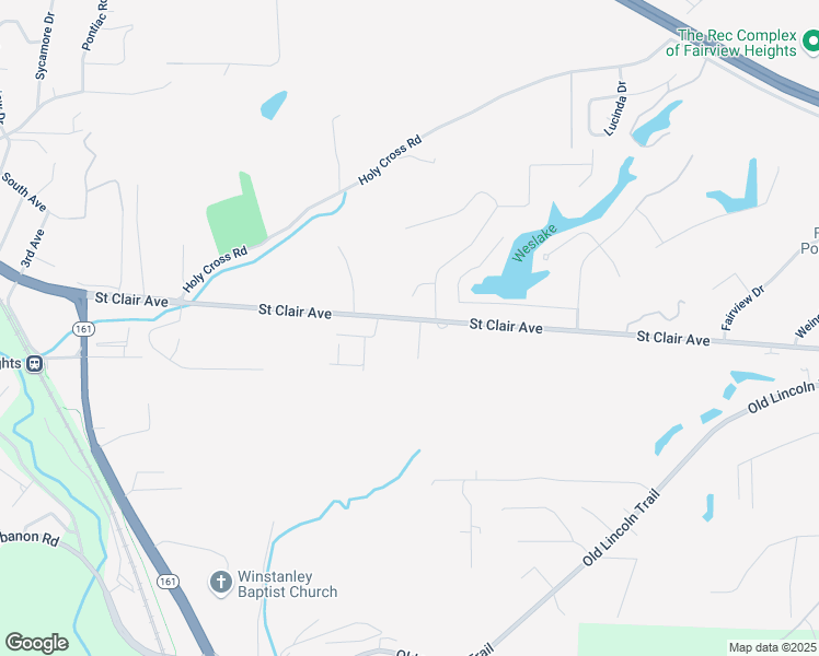 map of restaurants, bars, coffee shops, grocery stores, and more near 1315 Edgewood Drive in Fairview Heights