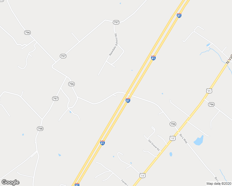 map of restaurants, bars, coffee shops, grocery stores, and more near 74 Newdale School Road in Timberville