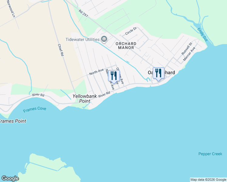 map of restaurants, bars, coffee shops, grocery stores, and more near 28510 Nanticoke Avenue in Millsboro