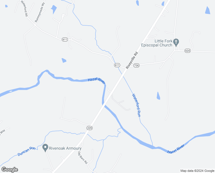 map of restaurants, bars, coffee shops, grocery stores, and more near 7580 Rixeyville Road in Rixeyville