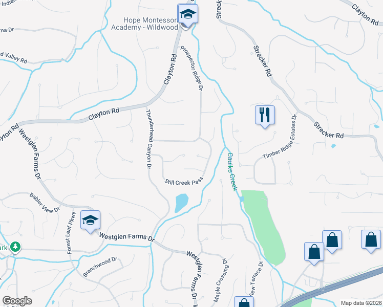 map of restaurants, bars, coffee shops, grocery stores, and more near 1921 Matterhorn Drive in Ballwin