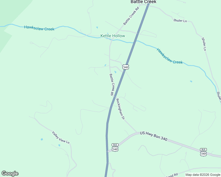 map of restaurants, bars, coffee shops, grocery stores, and more near 1244 Battle Creek Road in Stanley