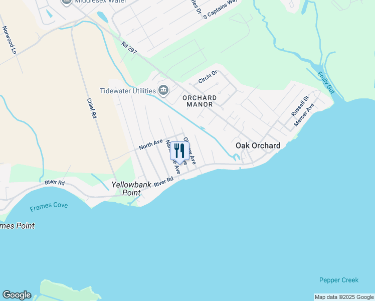 map of restaurants, bars, coffee shops, grocery stores, and more near 28526 Okwaw Avenue in Millsboro