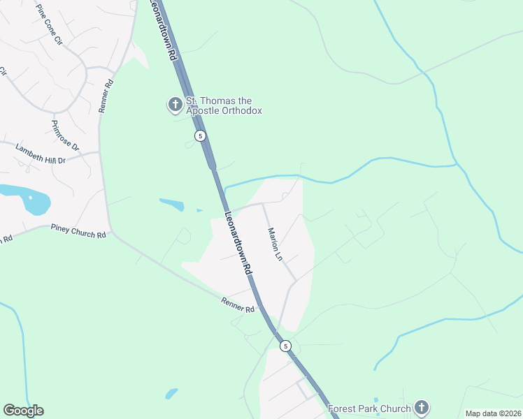 map of restaurants, bars, coffee shops, grocery stores, and more near 12765 Forest Park Drive in Waldorf