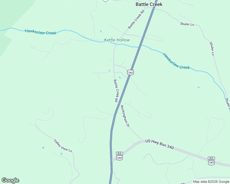 map of restaurants, bars, coffee shops, grocery stores, and more near 1244 Battle Creek Road in Stanley