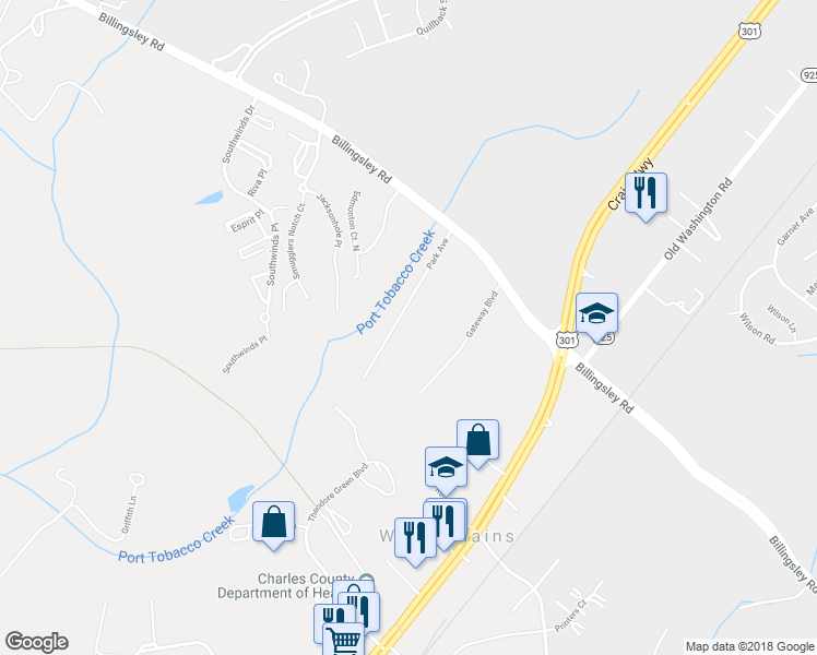 map of restaurants, bars, coffee shops, grocery stores, and more near 4180 Park Avenue in White Plains