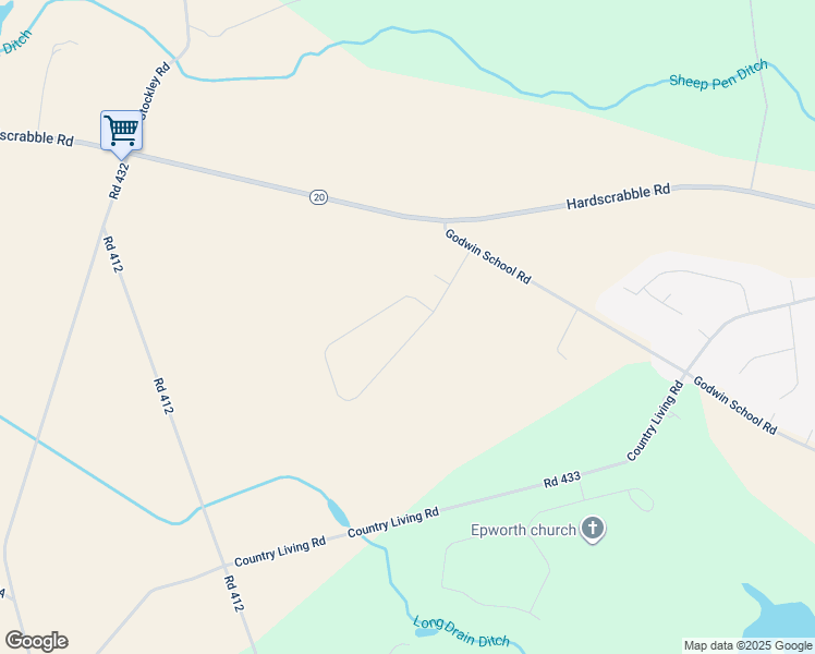 map of restaurants, bars, coffee shops, grocery stores, and more near 28432 Cedar Ridge Drive in Millsboro