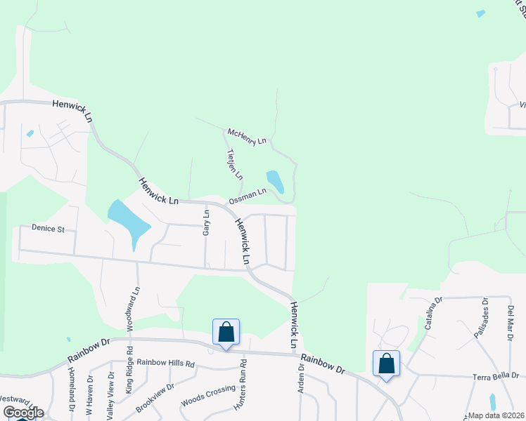 map of restaurants, bars, coffee shops, grocery stores, and more near 4612 Green Valley Drive in Jefferson City