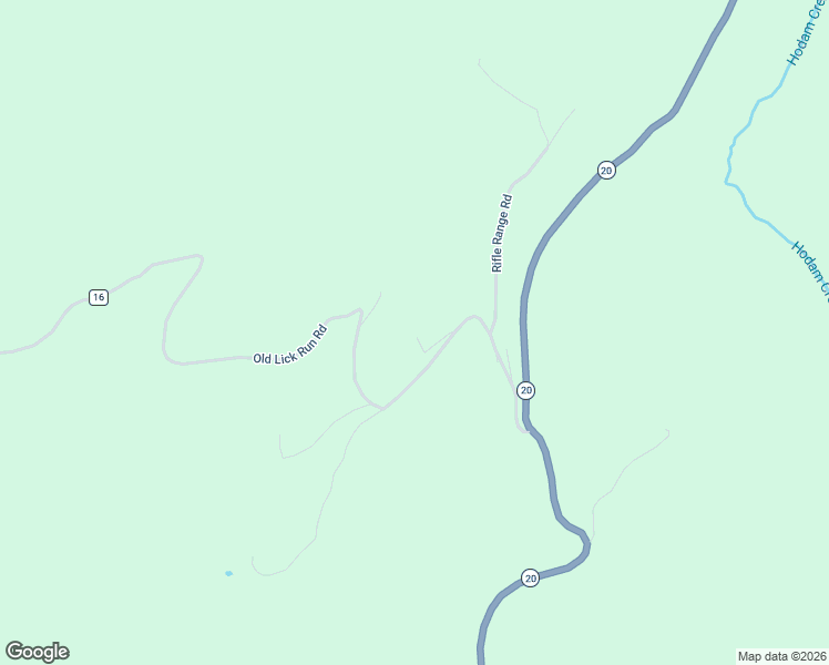 map of restaurants, bars, coffee shops, grocery stores, and more near 202 Lick Run Rd in Hacker Valley