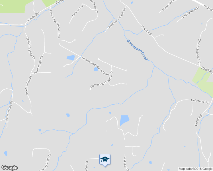 map of restaurants, bars, coffee shops, grocery stores, and more near 1336 Homestead Heights Drive in Wildwood