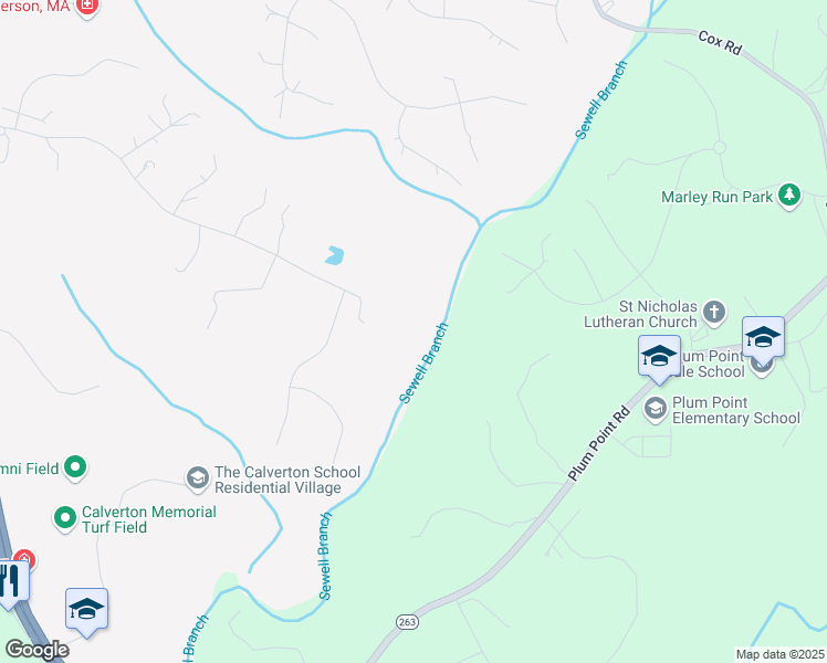 map of restaurants, bars, coffee shops, grocery stores, and more near 698 Armiger Road in Huntingtown