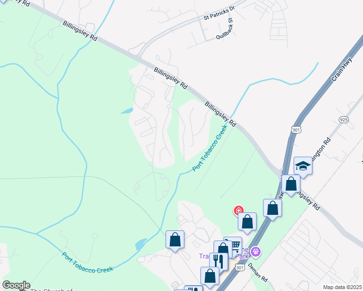 map of restaurants, bars, coffee shops, grocery stores, and more near 10701 Jacksonhole Place in White Plains