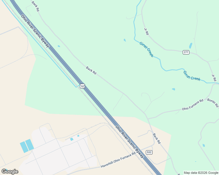 map of restaurants, bars, coffee shops, grocery stores, and more near 1803 Back Road in Franklin Furnace