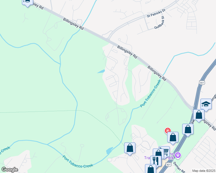 map of restaurants, bars, coffee shops, grocery stores, and more near 10800 Esprit Place in White Plains