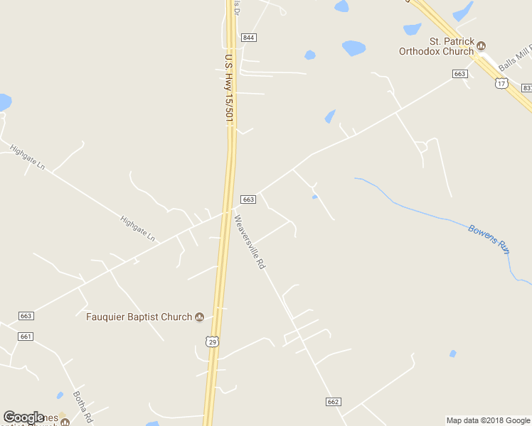 map of restaurants, bars, coffee shops, grocery stores, and more near 7113 Covingtons Corner Road in Bealeton
