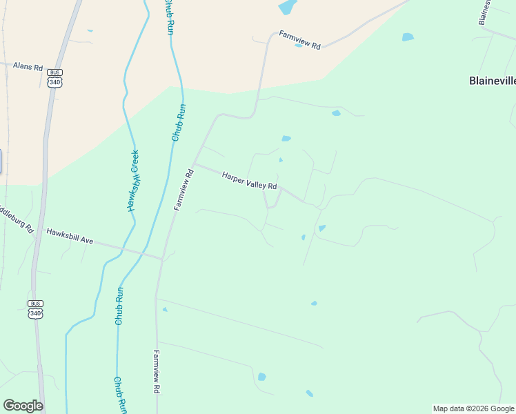 map of restaurants, bars, coffee shops, grocery stores, and more near 1008 Harper Valley Road in Luray