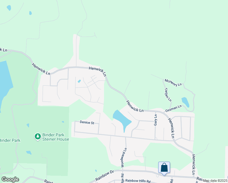 map of restaurants, bars, coffee shops, grocery stores, and more near 5031 Henwick Lane in Jefferson City