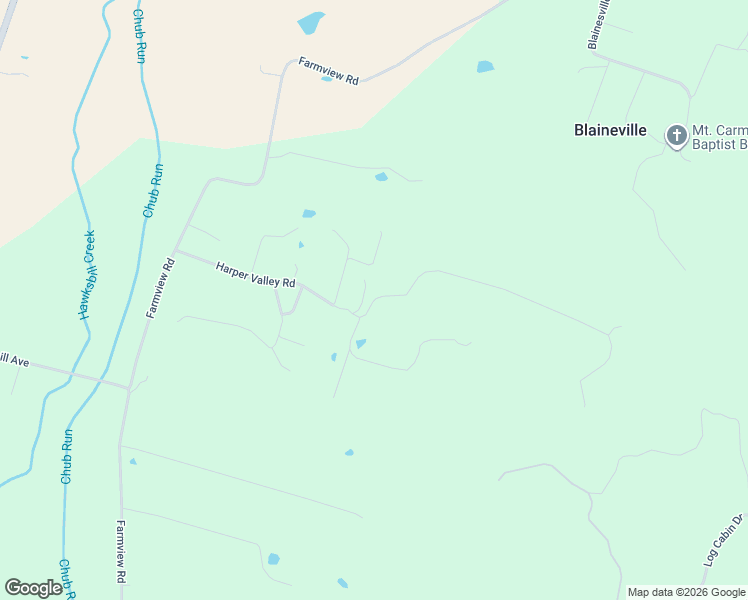 map of restaurants, bars, coffee shops, grocery stores, and more near 1015 Harper Valley Road in Luray