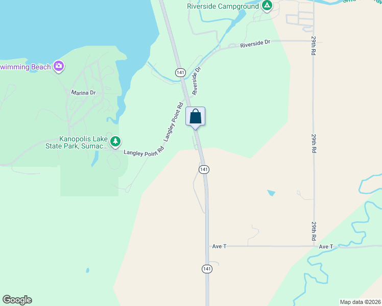 map of restaurants, bars, coffee shops, grocery stores, and more near 1956 Kansas 141 in Marquette
