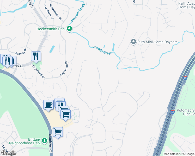 map of restaurants, bars, coffee shops, grocery stores, and more near 16068 Dancing Leaf Place in Montclair