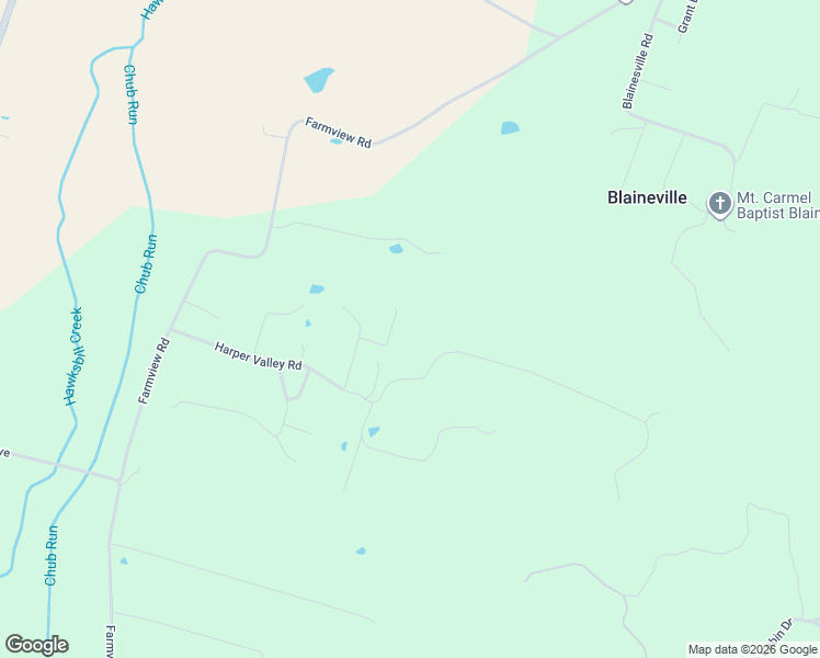 map of restaurants, bars, coffee shops, grocery stores, and more near 4306 Valley View Road in Luray
