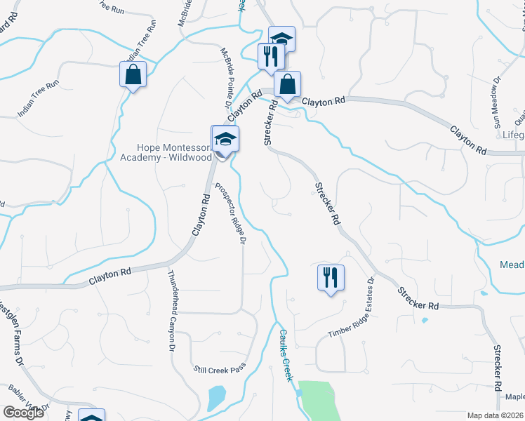 map of restaurants, bars, coffee shops, grocery stores, and more near 1746 Big Horn Basin Drive in Ballwin
