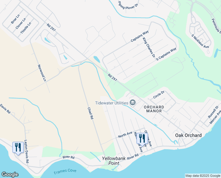 map of restaurants, bars, coffee shops, grocery stores, and more near 3507 Wynikako Avenue in Millsboro