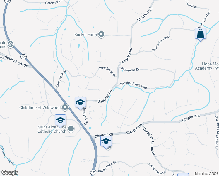map of restaurants, bars, coffee shops, grocery stores, and more near 1909 Shepard Road in Wildwood