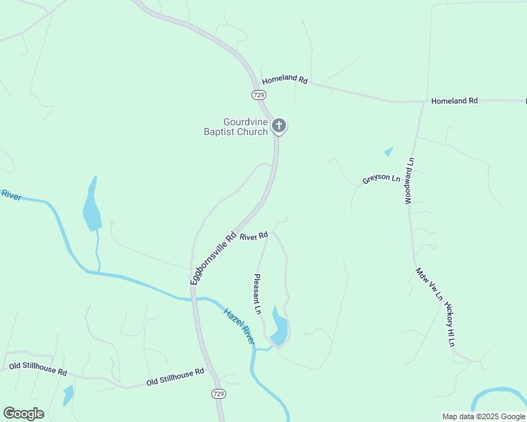 map of restaurants, bars, coffee shops, grocery stores, and more near 7231 Eggbornsville Road in Rixeyville