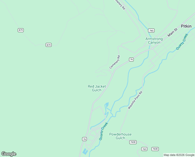 map of restaurants, bars, coffee shops, grocery stores, and more near 187 Chicago Park Road in Pitkin