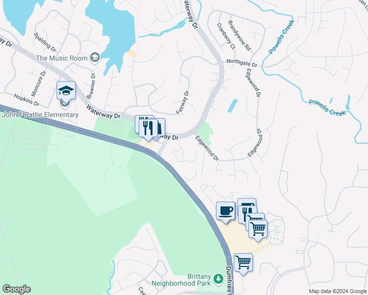 map of restaurants, bars, coffee shops, grocery stores, and more near 16127 Alexander Place in Montclair