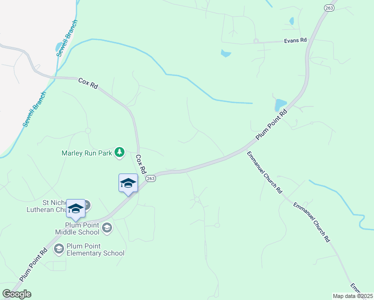 map of restaurants, bars, coffee shops, grocery stores, and more near 1735 Woodlow Court in Huntingtown
