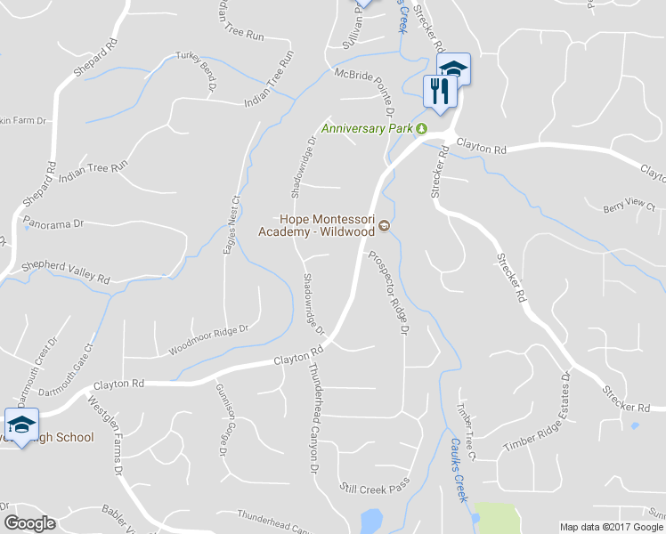 map of restaurants, bars, coffee shops, grocery stores, and more near 1906 Powderhorn Pass Court in Ballwin