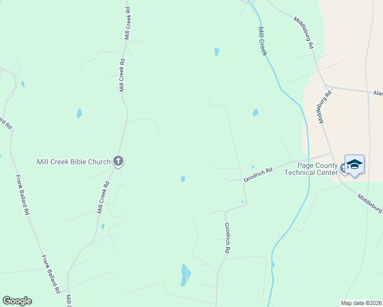 map of restaurants, bars, coffee shops, grocery stores, and more near 326 Running Pine Road in Luray