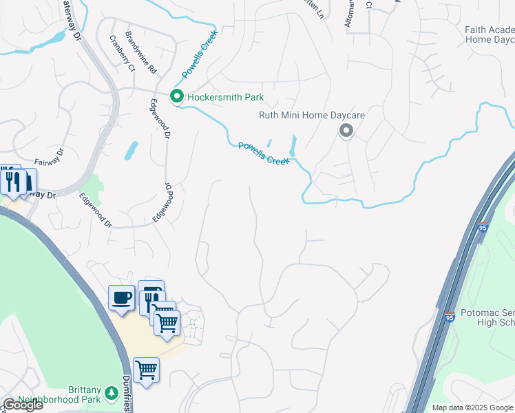 map of restaurants, bars, coffee shops, grocery stores, and more near 16039 Dancing Leaf Place in Montclair