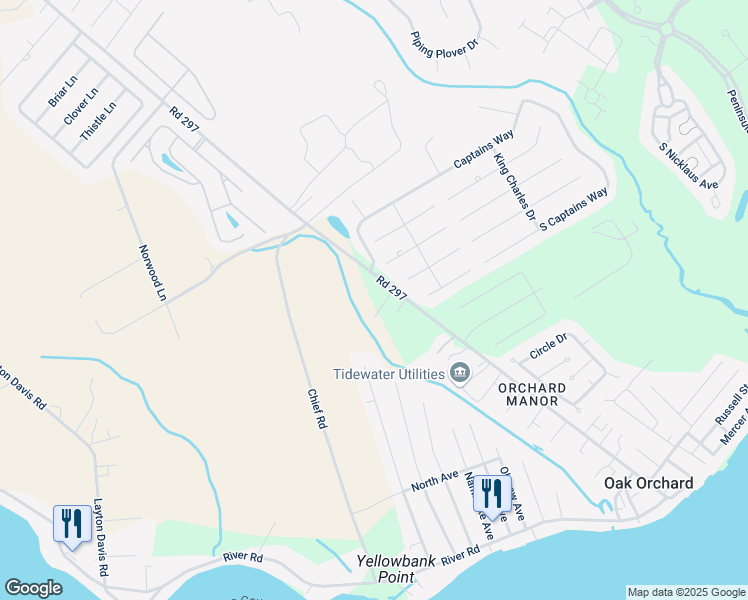 map of restaurants, bars, coffee shops, grocery stores, and more near 3507 Wynikako Avenue in Millsboro