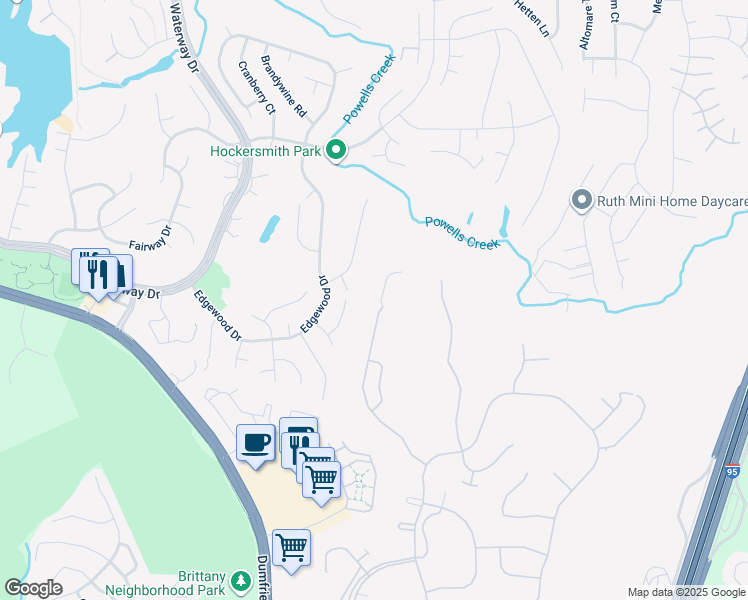 map of restaurants, bars, coffee shops, grocery stores, and more near 4067 Great Harvest Court in Montclair