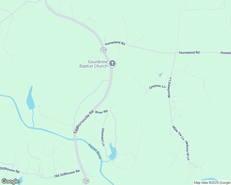 map of restaurants, bars, coffee shops, grocery stores, and more near 7191 Eggbornsville Road in Rixeyville