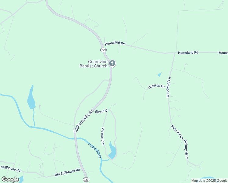 map of restaurants, bars, coffee shops, grocery stores, and more near 7191 Eggbornsville Road in Rixeyville