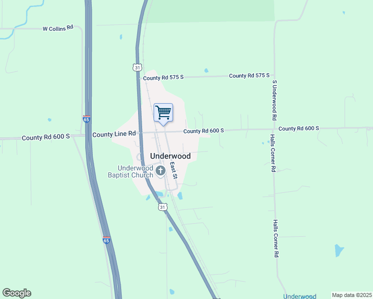 map of restaurants, bars, coffee shops, grocery stores, and more near 311 Smith Road in Underwood