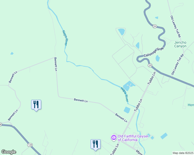 map of restaurants, bars, coffee shops, grocery stores, and more near in Calistoga