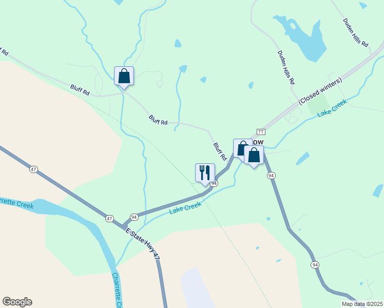 map of restaurants, bars, coffee shops, grocery stores, and more near in Dutzow