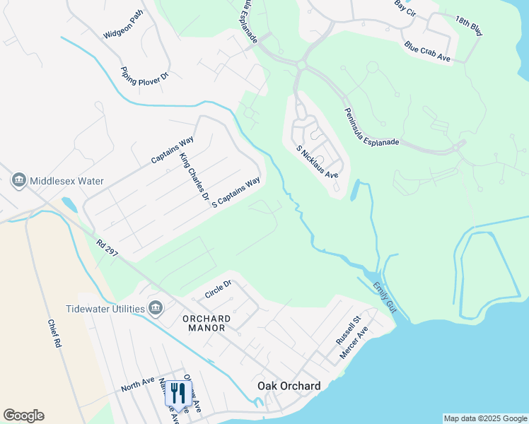 map of restaurants, bars, coffee shops, grocery stores, and more near 22191 Shorebird Way in Millsboro